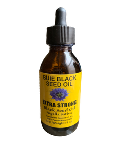 BUIE Black Seed Oil | Black Cumin Seed Oil | Un-Refined, Cold Pressed Extra Virgin Oil | with 4.5% to 6% Thymoquinone & Omega 3 6 9 | 4 Fl. Oz.