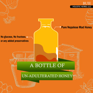 Mad Honey | Himalayan Honey | From Nectar of Rhododendron Plant | Medicinal Honey | 1 Teaspoon a day | 1.76 FL Oz. (50g)