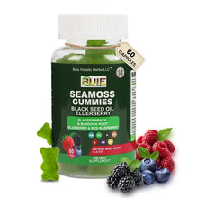 Load image into Gallery viewer, BUIE Sea Moss Gummies with Bladderwrack, Burdock Root &amp; Berry | 60 Gummies