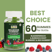 Load image into Gallery viewer, BUIE Sea Moss Gummies with Bladderwrack, Burdock Root &amp; Berry | 60 Gummies