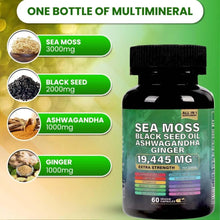 Load image into Gallery viewer, BUIE Sea Moss Ginger Capsules | 60 Capsules