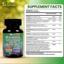 Load image into Gallery viewer, BUIE Sea Moss Ginger Capsules | 60 Capsules