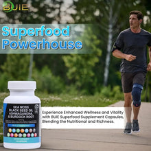 Load image into Gallery viewer, BUIE Sea Moss | Black Seed Oil | Ashwagandha &amp; Burdock Root | 60 Capsules