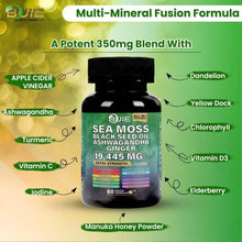 Load image into Gallery viewer, BUIE Sea Moss Ginger Capsules | 60 Capsules