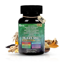 Load image into Gallery viewer, BUIE Sea Moss Ginger Capsules | 60 Capsules