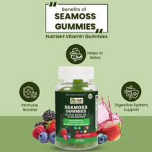 Load image into Gallery viewer, BUIE Sea Moss Gummies with Bladderwrack, Burdock Root &amp; Berry | 60 Gummies