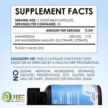 Load image into Gallery viewer, BUIE Triple Complex Magnesium(Malate + Glycinate + Citrate) | 90 Veggie Capsules