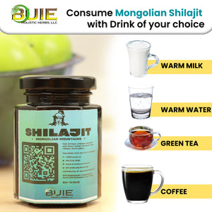Buie Authentic Mongolian Shilajit | from Altai Mountains | Pure Shilajit Resin | Natural Source of Fulvic Humic Blend | Ayurvedic Rasayana Rejuvenation Herbal Supplement | 100 GMS (3.5 Fl oz)