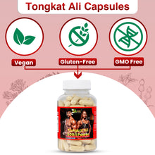 Load image into Gallery viewer, BUIE Tongkat Ali Capsules | 120 Capsules (500mg Each) | 500:1 Ratio Natural Herbal Supplement | Gluten-Free, Vegan Formula