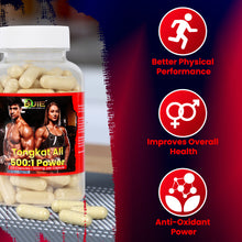 Load image into Gallery viewer, BUIE Tongkat Ali Capsules | 120 Capsules (500mg Each) | 500:1 Ratio Natural Herbal Supplement | Gluten-Free, Vegan Formula