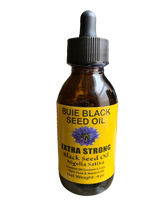Load image into Gallery viewer, BUIE Black Seed Oil | Black Cumin Seed Oil | Un-Refined, Cold Pressed Extra Virgin Oil | with 4.5% to 6% Thymoquinone &amp; Omega 3 6 9 | 4 Fl. Oz.