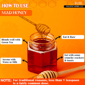 Mad Honey | Himalayan Honey | From Nectar of Rhododendron Plant | Medicinal Honey | 1 Teaspoon a day | 1.76 FL Oz. (200grams)
