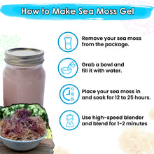 Load image into Gallery viewer, BUIE Multi Color Full Spectrum Irish Sea Moss | Dr. Sebi Inspired | Gold – Green – Purple Sea Moss |No Preservatives | Sun-Dried Sea Moss from the Coast of St. Lucia