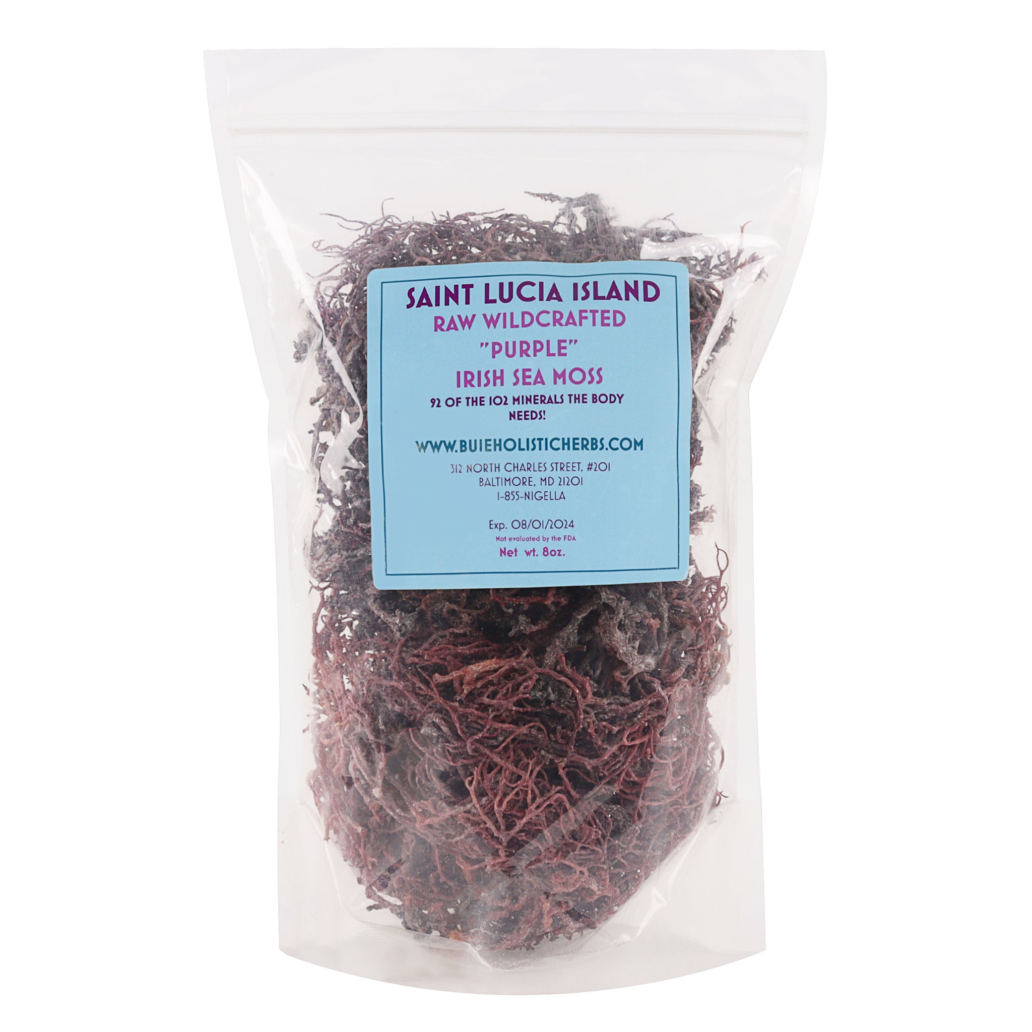 Purple Irish Sea Moss - Dr Sebi Inspired