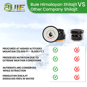 BUIE Himalayan Shilajit (Mumijo) | with Fulvic Acid Minerals | Himalayan Shilajit Resin | 7 Grams (1.76 Oz)