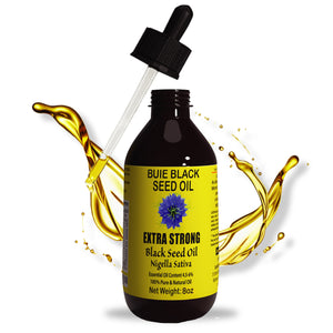 BUIE Black Seed Oil | Black Cumin Seed Oil | Un-Refined, Cold Pressed Extra Virgin Oil | with 4.5% to 6% Thymoquinone & Omega 3 6 9 | 16 FL Oz. (Pack of 2 each 8oz)
